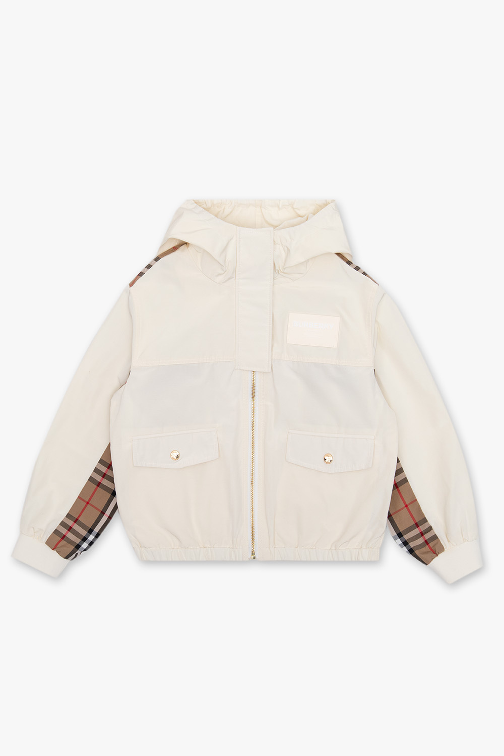 Burberry cream jacket on sale